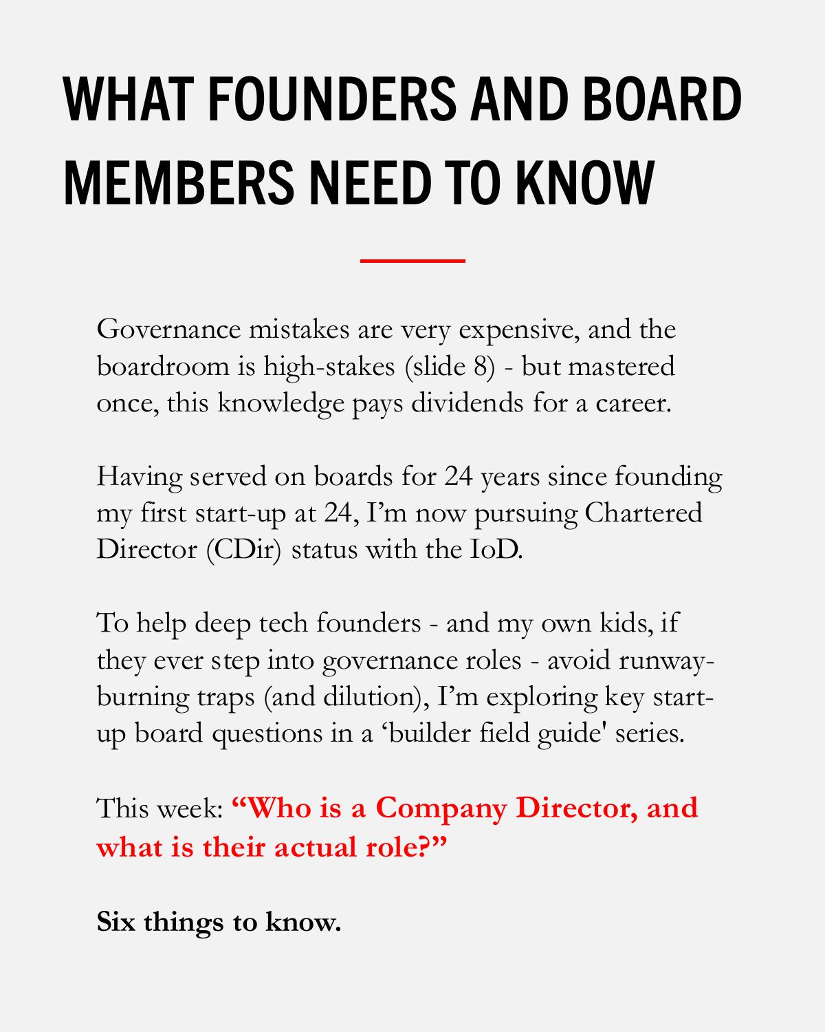 Cover of What founders and board members need to know