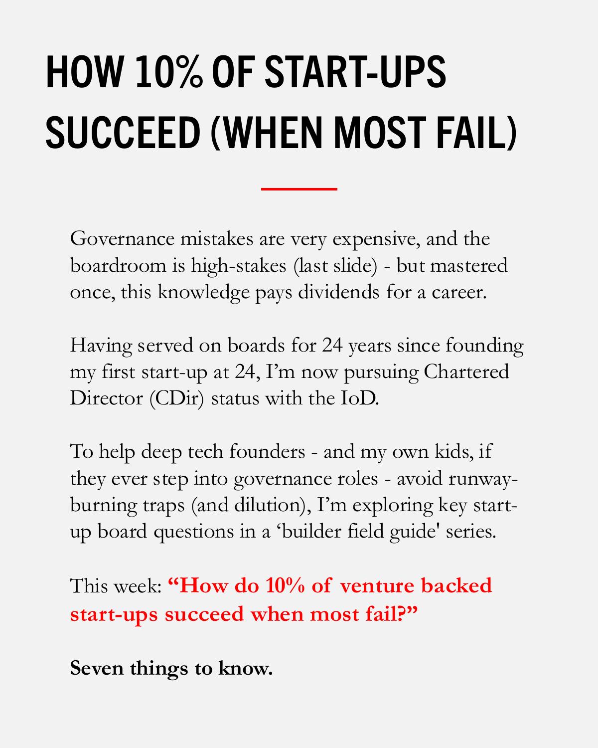 Cover of How 10% of start-ups succeed when most fail